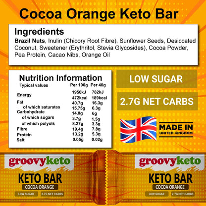 Groovy Keto "Keto Bar" Cocoa Orange