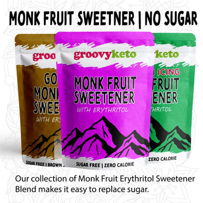 Golden Monk Fruit and Erythritol Sweetener - Brown Sugar Replacement