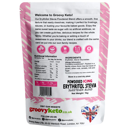 Groovy Keto Powdered Erythritol & Stevia Blend